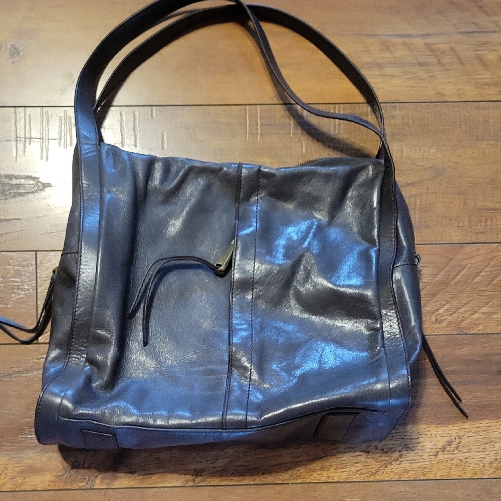 HOBO gray leather handbag